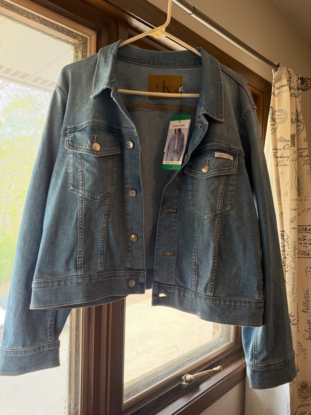 Calvin Klein Light Blue Denim Jacket Brand New